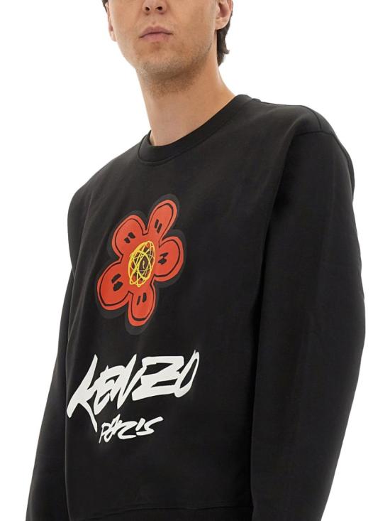 25FW 겐조 긴팔 티셔츠 FF65SW2524MC 99J Black - KENZO