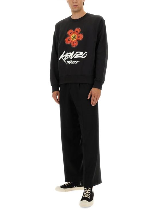 25FW 겐조 긴팔 티셔츠 FF65SW2524MC 99J Black - KENZO
