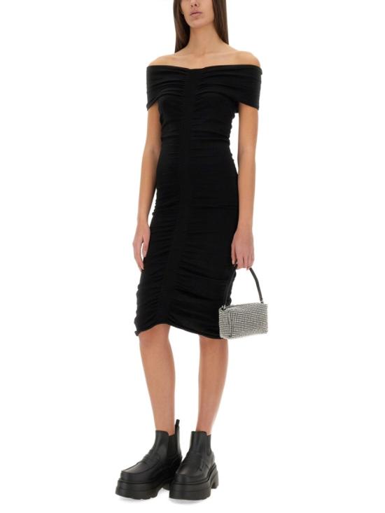 25SS 알렉산더 왕 미디 원피스 1KC1256030 001 Black - ALEXANDER WANG