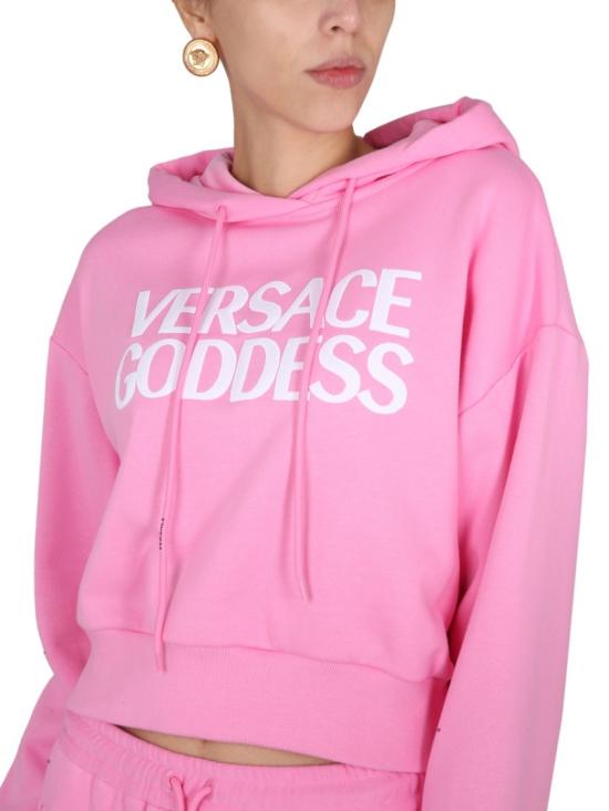  베르사체 후드 티셔츠 1009060 1A066031PK40 Pink - VERSACE