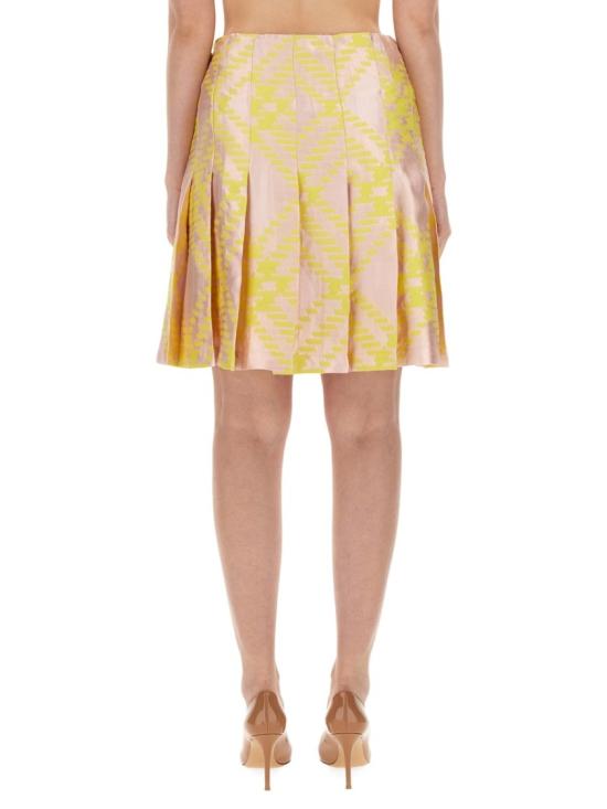  버버리 미디 스커트 8083000 B8685 Neutrals - BURBERRY