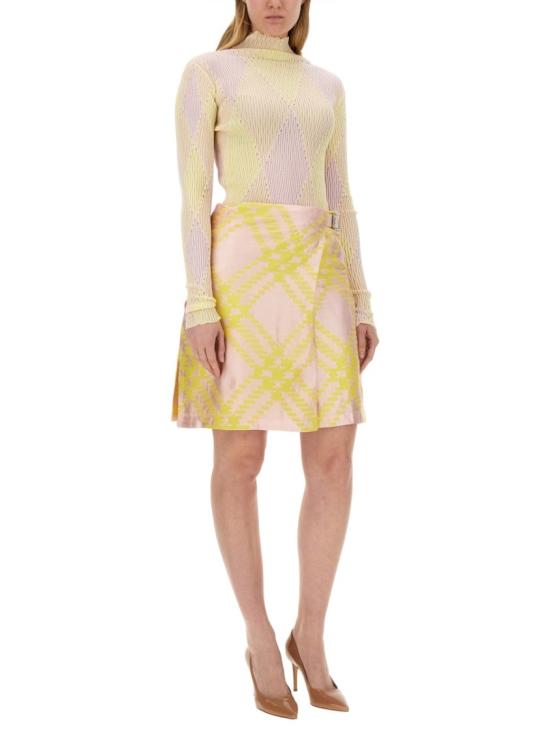  버버리 미디 스커트 8083000 B8685 Neutrals - BURBERRY