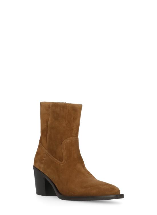 25FW 스튜어트 와이츠먼 부츠 TATE BOOT Sport Suede Stackeddoe Brown - STUART WEITZMAN