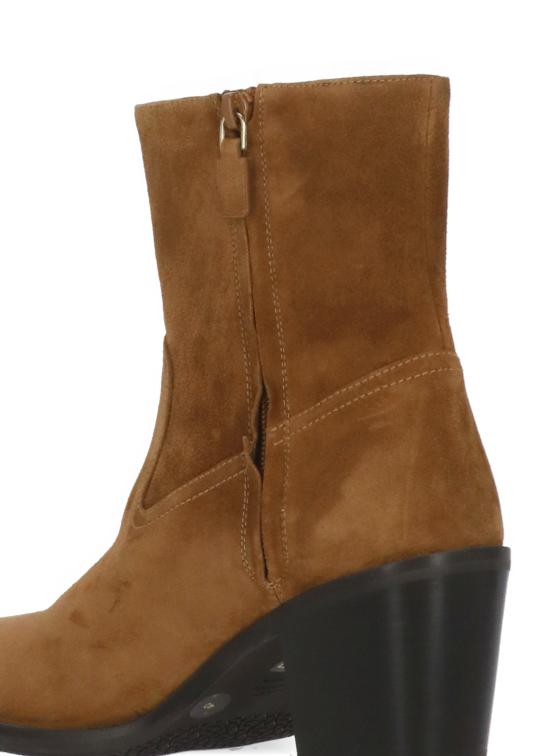 25FW 스튜어트 와이츠먼 부츠 TATE BOOT Sport Suede Stackeddoe Brown - STUART WEITZMAN