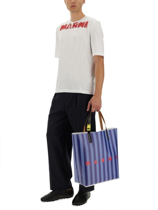 25FW 마르니 스트레이트 팬츠 PUMU0282U0 TW83900B99 Blue - MARNI