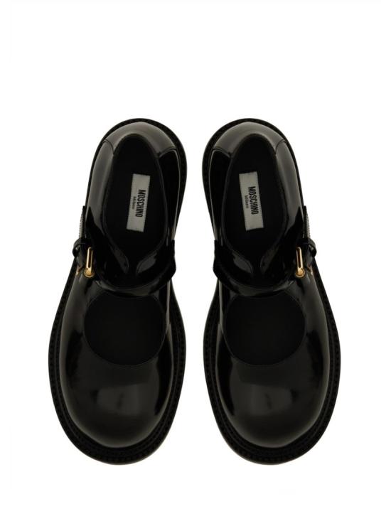  모스키노 플랫 슈즈 MA10704C1M MJ0000 Black - MOSCHINO