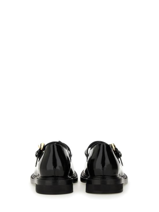 25SS 모스키노 플랫 슈즈 MA10704C1M MJ0000 Black - MOSCHINO