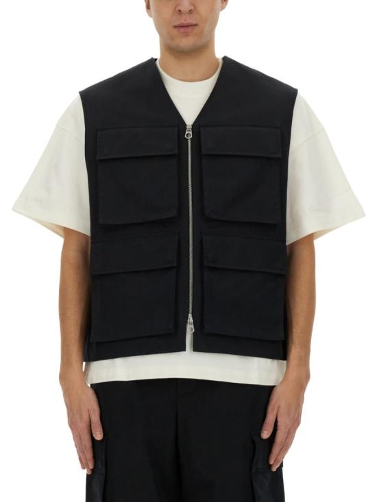 25SS 질샌더 베스트 J22SW0001 J45266001 Black