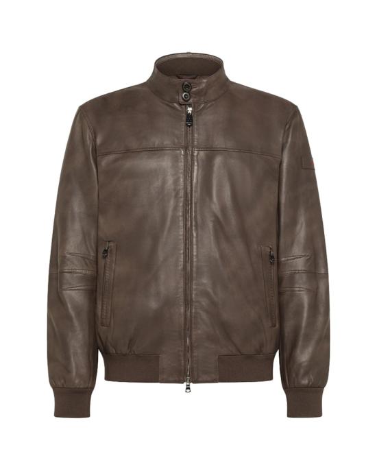 25FW 페트레이 가죽 자켓 6778651 Brown