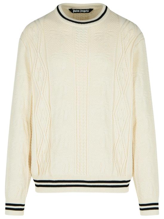 25SS 팜앤젤스 스웨터 PMHE058S25KNI0020310 White