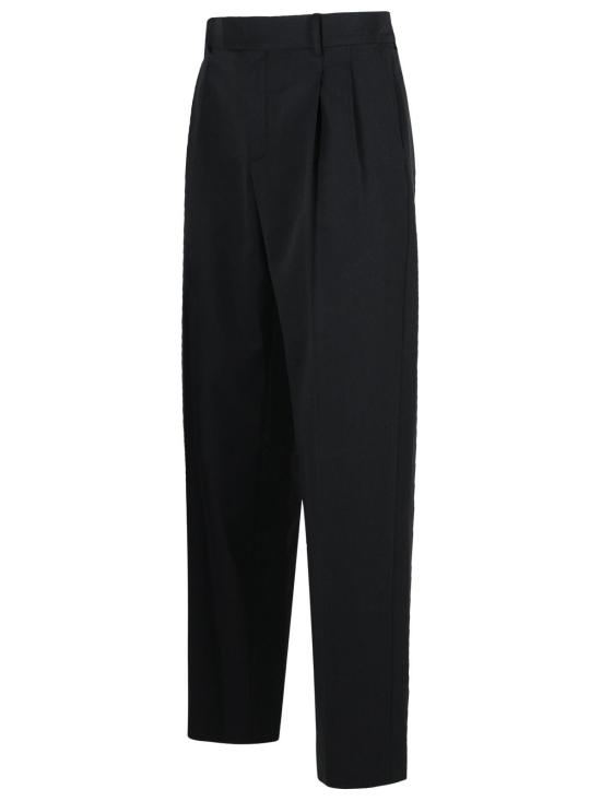 26FW 드롤드무슈 스트레이트 팬츠 PERM BP165 PL127BL Black - DROLE DE MONSIEUR
