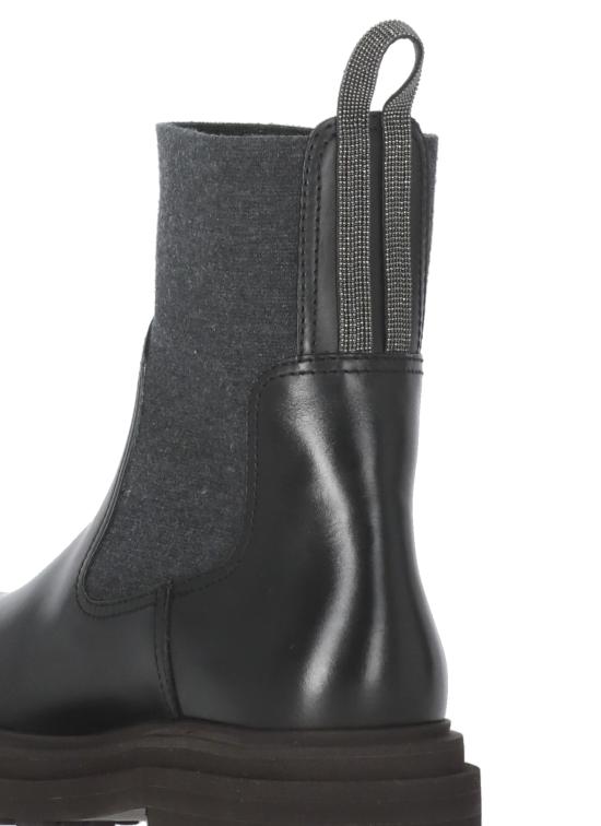 25FW 브루넬로 쿠치넬리 부츠 MZOLG3034 C101 Black - BRUNELLO CUCINELLI