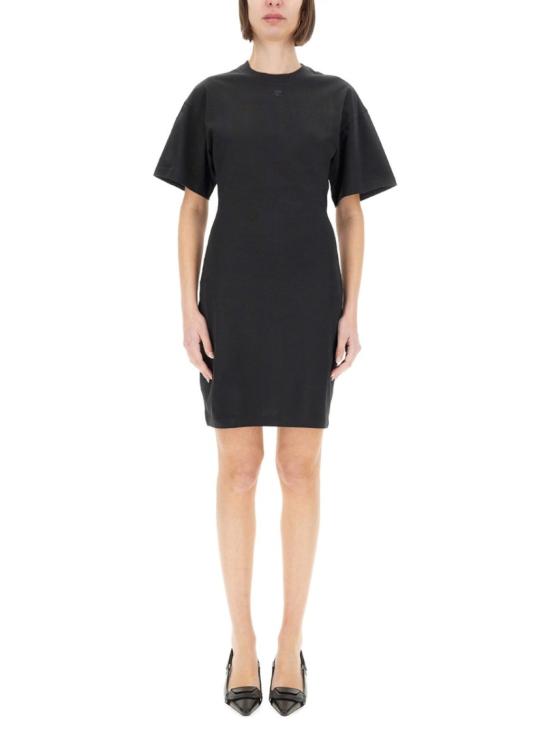  쿠레쥬 미디 원피스 125JRO537 JS01079999 Black