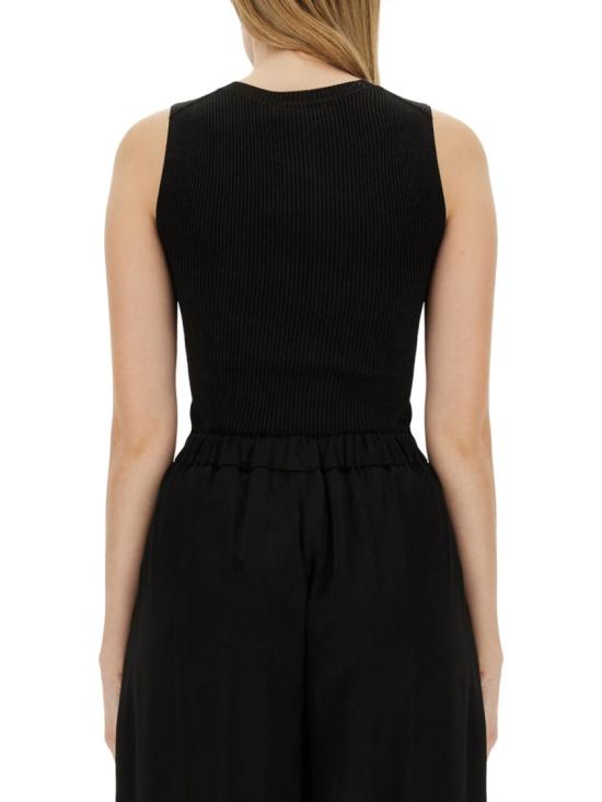  파비아나 필리피 민소매 티셔츠 MAD264F065 D653VR5 Black - FABIANA FILIPPI