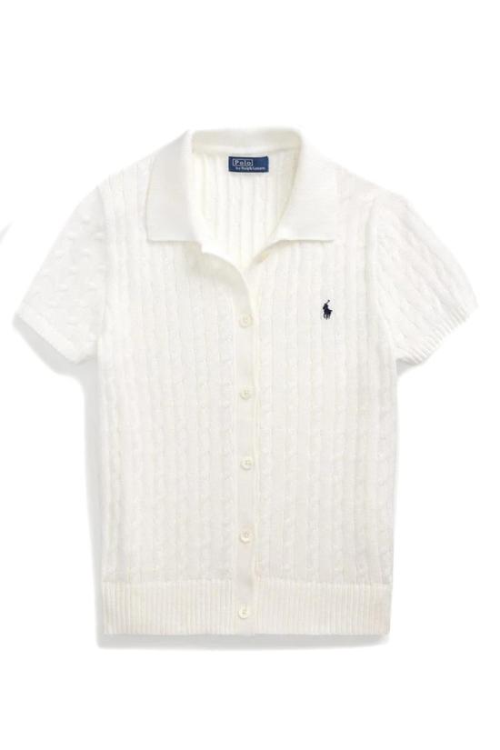 25SS 폴로 랄프로렌 가디건 211963486001 White - POLO RALPH LAUREN