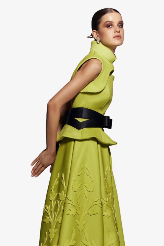  사이드 코베이시 민소매 티셔츠 분리형 볼레로가 있는 네오프렌 코르셋 - SAIID KOBEISY