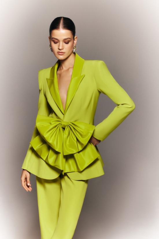  사이드 코베이시 자켓 태피터 칼라가 있는 크레이프 테일러드 재킷 - SAIID KOBEISY