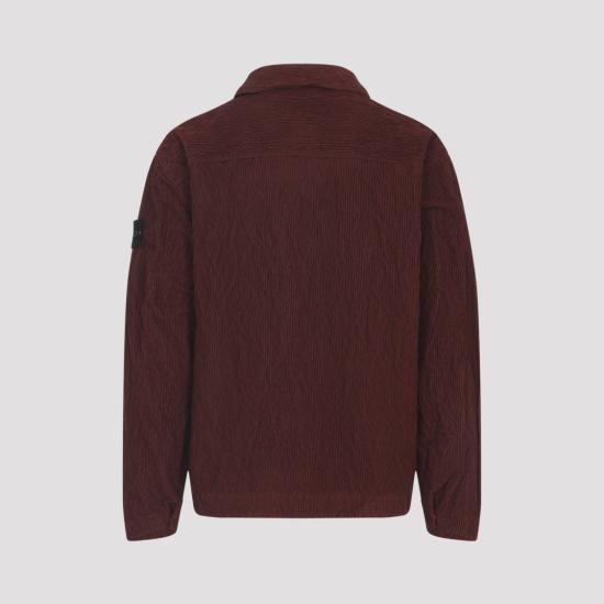 25FW 스톤 아일랜드 긴팔 셔츠 K2S151200020 S0229 Burgundy - STONE ISLAND