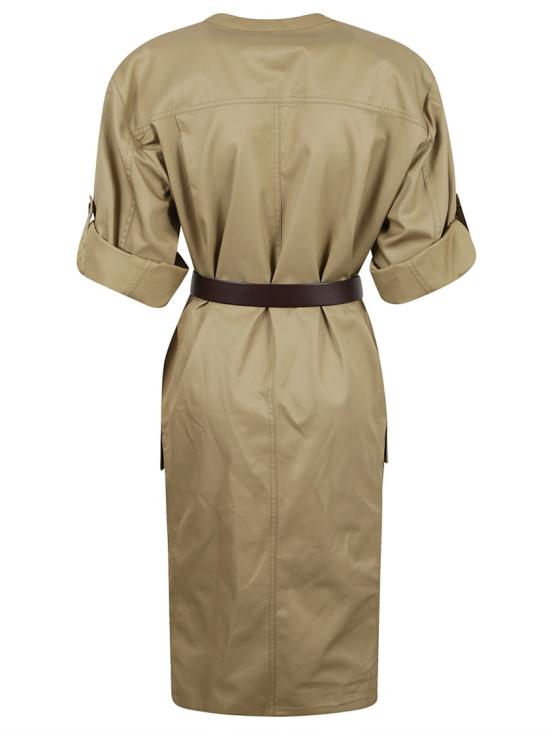  생로랑 미디 원피스 786339Y3A992611 Neutrals - SAINT LAURENT