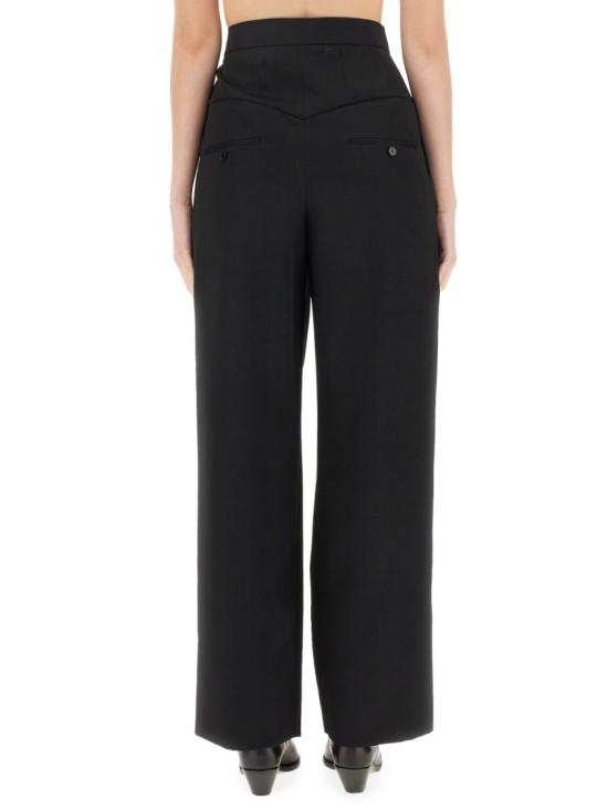  이자벨마랑 스트레이트 팬츠 PA0270FA A4F03I01BK Black - ISABEL MARANT