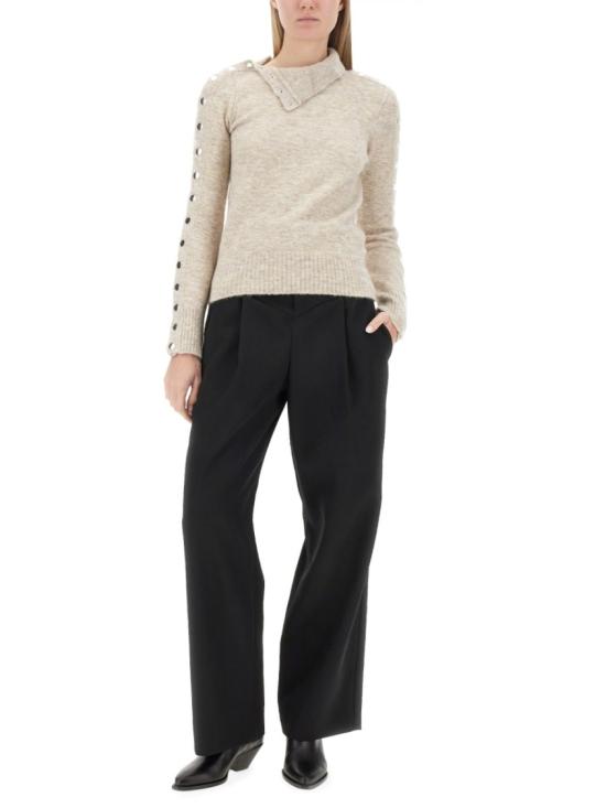  이자벨마랑 스트레이트 팬츠 PA0270FA A4F03I01BK Black - ISABEL MARANT