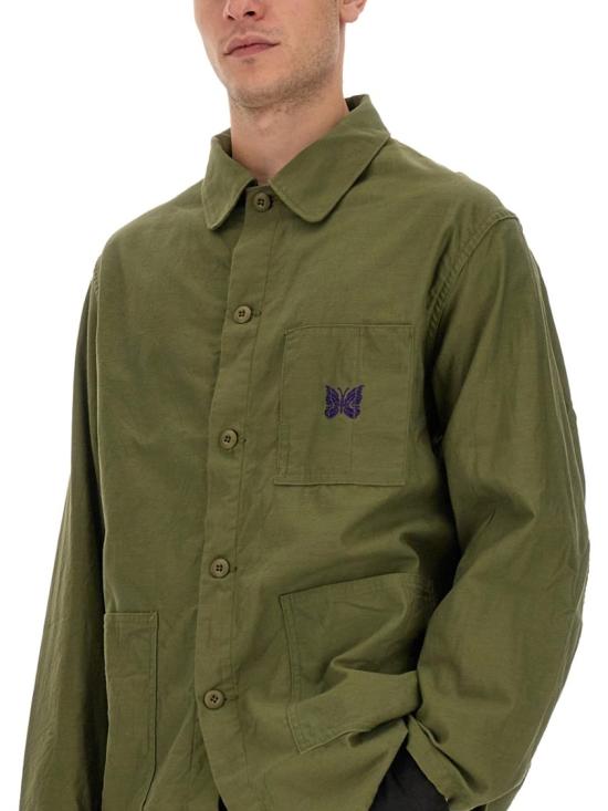  니들스 긴팔 셔츠 MR220 B OLIVE Green - NEEDLES