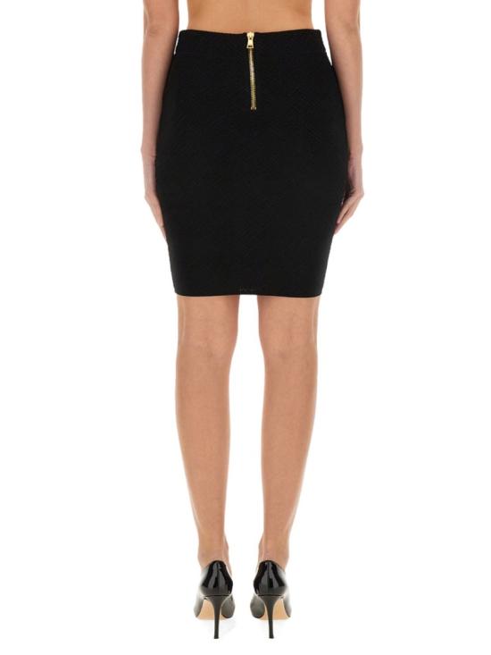  발망 숏 스커트 DF0LC017KH58 0PA Black - BALMAIN