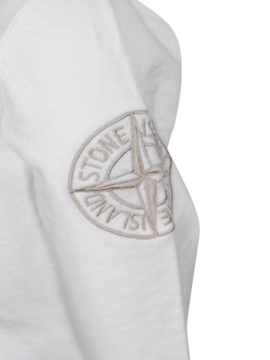 25FW [키즈] 스톤 아일랜드 니트/스웻셔츠 K1S165100012 V0001 White - STONE ISLAND