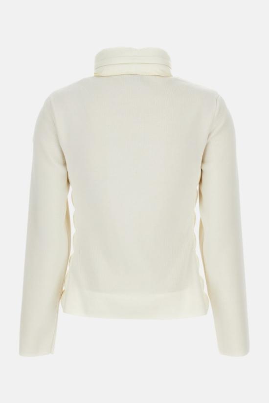 25FW 몽클레어 패딩 울 집업 가디건  9B00019M1122034 White - MONCLER