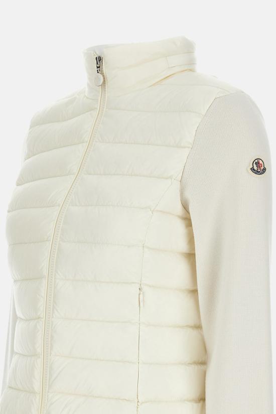 25FW 몽클레어 패딩 울 집업 가디건  9B00019M1122034 White - MONCLER