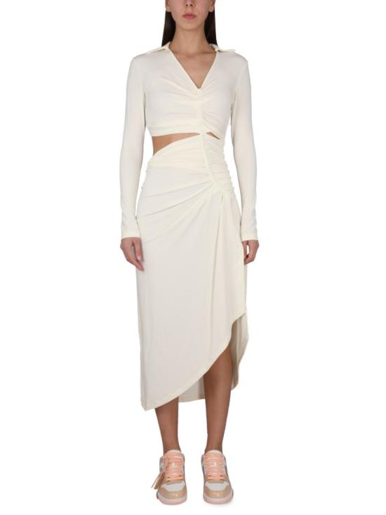  오프화이트 미디 원피스 OWDB455 S23FAB0010400 Neutrals