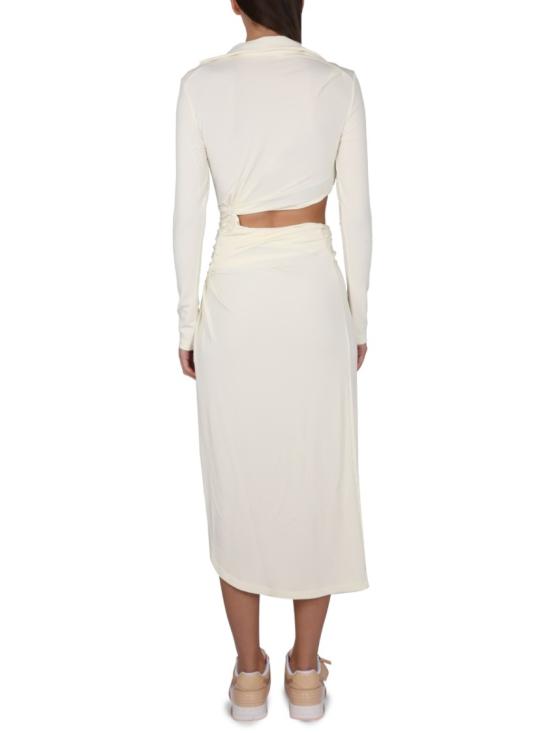  오프화이트 미디 원피스 OWDB455 S23FAB0010400 Neutrals - OFF WHITE