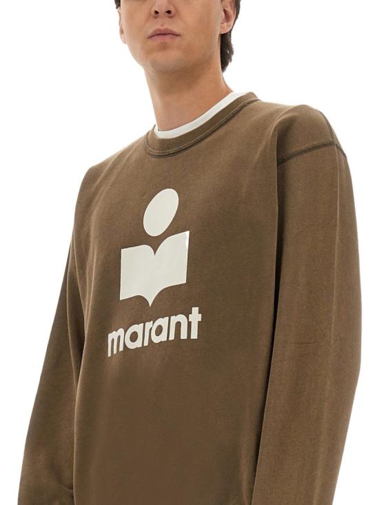 25FW 이자벨마랑 미코이 로고 스웨트 셔츠 SW0029HA C3M06HDBEC Brown - ISABEL MARANT