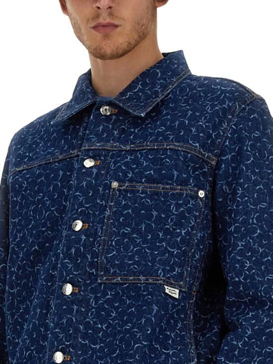  메종키츠네 데님 자켓 MM02112WW5024 O010 Blue - MAISON KITSUNE