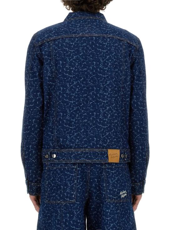  메종키츠네 데님 자켓 MM02112WW5024 O010 Blue - MAISON KITSUNE