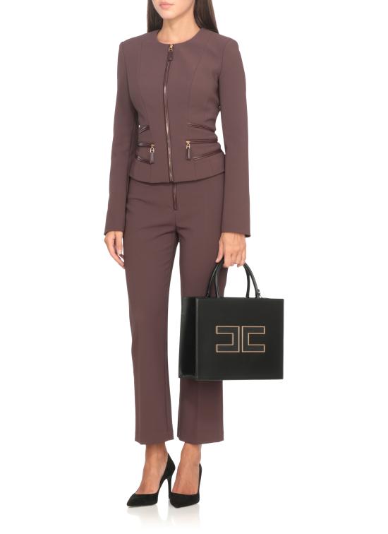 25FW 엘리자베타프랜치 토트백 BS32A56E2 110 Black - ELISABETTA FRANCHI