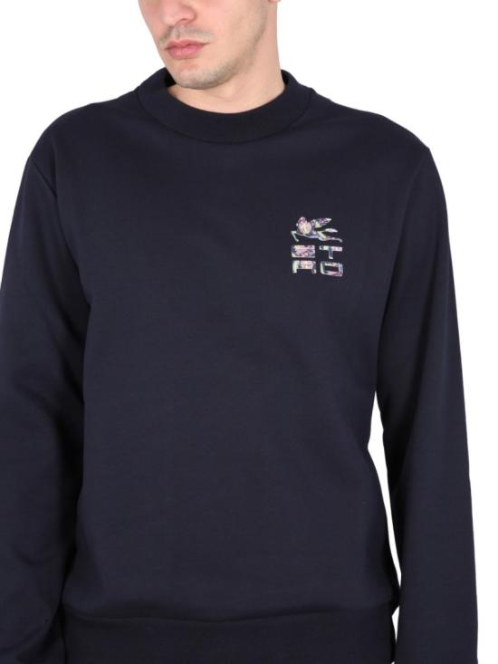  에트로 긴팔 티셔츠 1Y675 95100200 Blue - ETRO