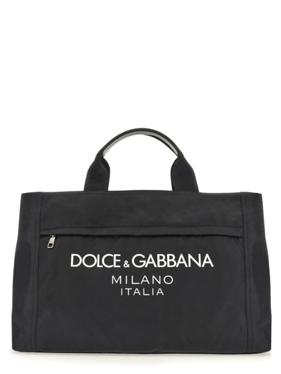  돌체앤가바나 Nylon holdall with rubberized logo 백 BM2125 AG1828B956 Black