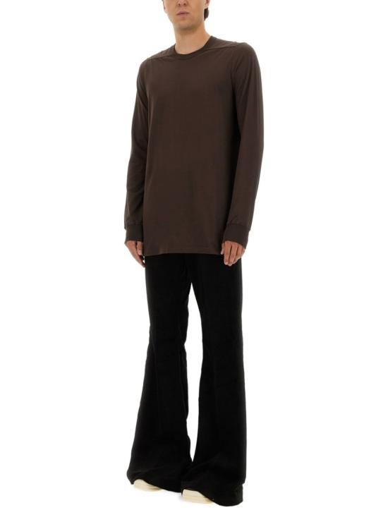  릭 오웬스 긴팔 티셔츠 RU02E1266 JA78 Brown - RICK OWENS