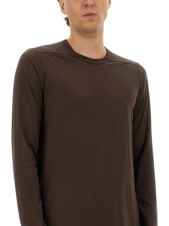  릭 오웬스 긴팔 티셔츠 RU02E1266 JA78 Brown - RICK OWENS