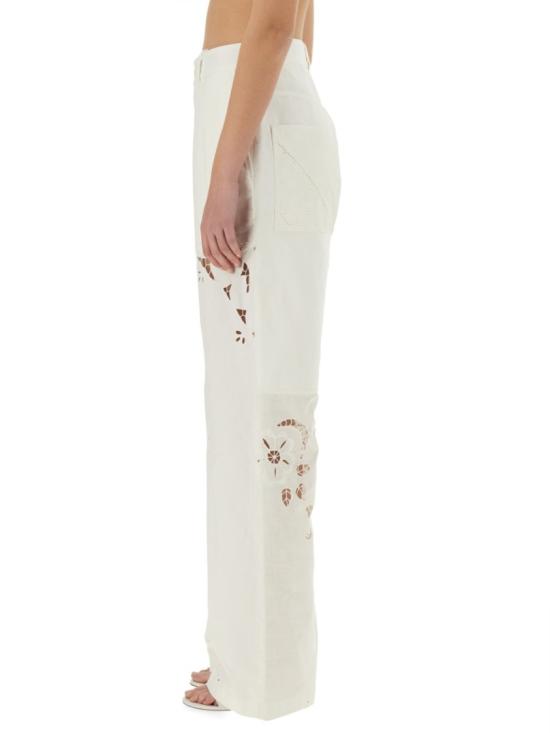 25SS 마린세르 스트레이트 팬츠 UPA056A UWOV0007WH10 White - MARINE SERRE