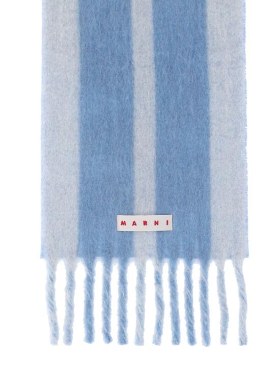 25FW 마르니 스트라이프 알파카 스카프 SCMC0138Y0 UAW054LOW09 Blue - MARNI