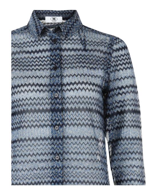  엠 미쏘니 블라우스 S23UJ02 BR00HP S725T 40887 M Blue - M MISSONI