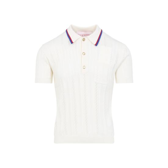 25SS 발렌티노 가라바니 폴로 티셔츠 6V3KP03PAPC White