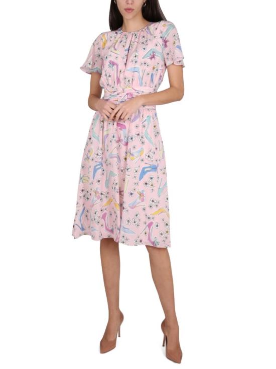  모스키노 미디 원피스 04361140 1223 Pink - MOSCHINO