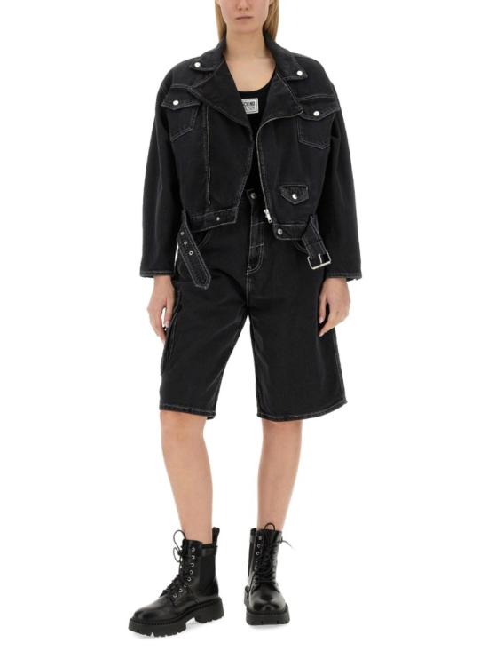  모스키노 데님 자켓 06043237 1555 Black - MOSCHINO