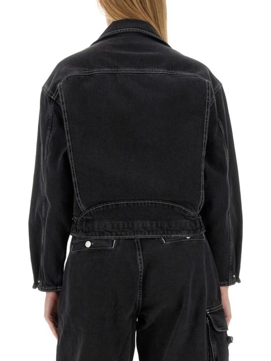  모스키노 데님 자켓 06043237 1555 Black - MOSCHINO
