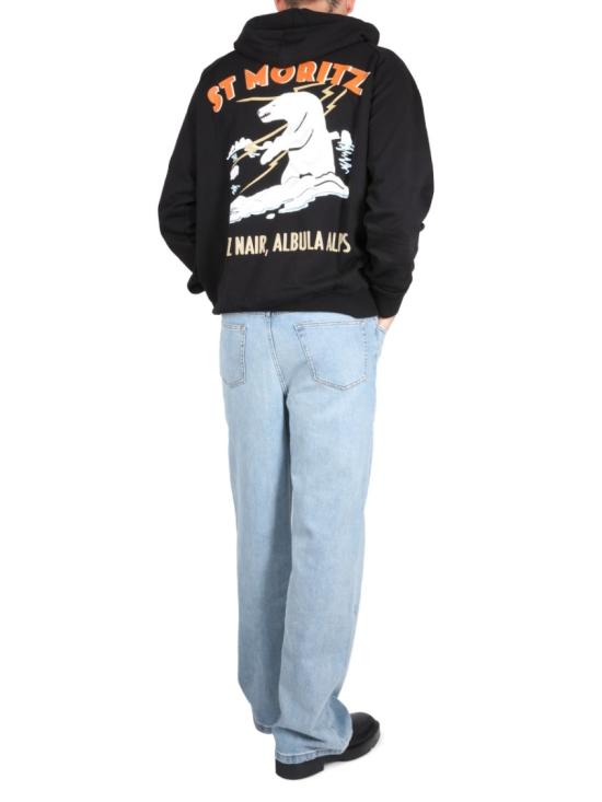  발리 컬링 후드 티셔츠 MCC00T CO122U901 Black - BALLY CURLING