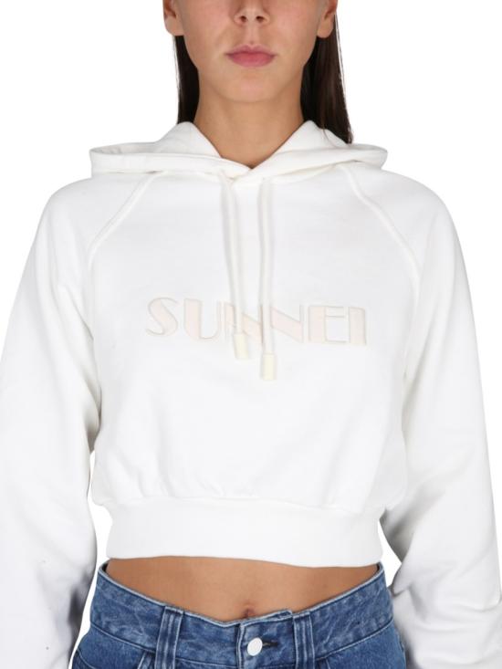 써네이 후드 티셔츠 CRTWWJER002 JER010T017 White - SUNNEI
