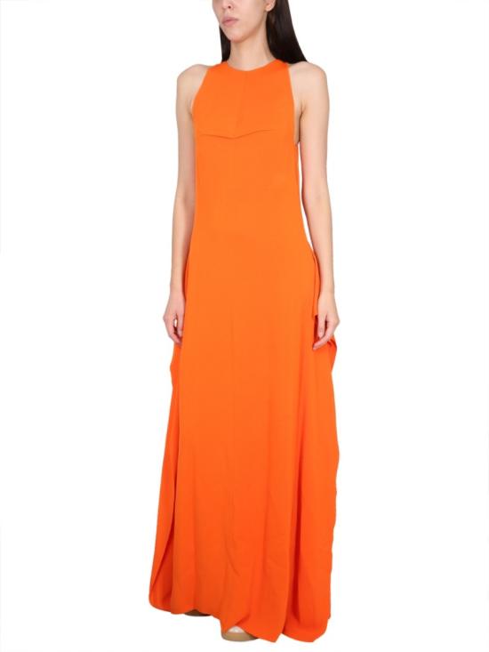  랑방 롱 원피스 RW DR0032 5648 E2395 Orange - LANVIN